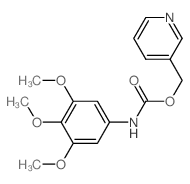 Carbanilic acid, 3,4,5-trimethoxy-, 3-pyridylmethyl ester(7CI,8CI) picture