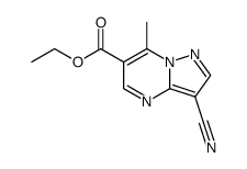 ethyl 3-cyano-7-methylpyrazolo<1,5-a>pyrimidine-6-carboxylate结构式