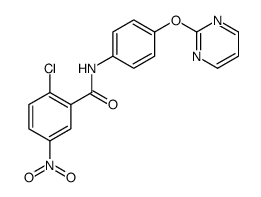 2-chloro-5-nitro-N-(4-pyrimidin-2-yloxyphenyl)benzamide Structure