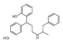 2-[1-phenyl-3-(1-phenylpropan-2-ylamino)propyl]phenol,hydrochloride结构式