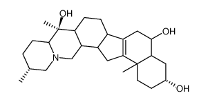 (5α,25α)-8,9-Didehydrocevane-3α,6β,20-triol structure