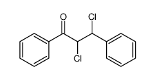 2,3-dichloro-1,3-diphenylpropanone Structure