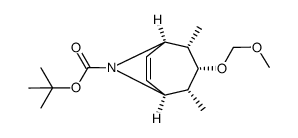 tert-butyl 3α-(methoxymethyloxy)-2α,4α-dimethyl-8-azabicyclo[3.2.1]oct-6-ene-8-carboxylate Structure