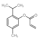 2-Propenoicacid, 5-methyl-2-(1-methylethyl)phenyl ester结构式