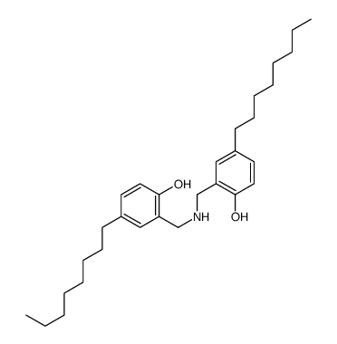 2-[[(2-hydroxy-5-octylphenyl)methylamino]methyl]-4-octylphenol Structure