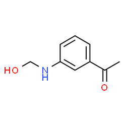 Ethanone, 1-[3-[(hydroxymethyl)amino]phenyl]- (9CI)结构式