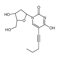 5-(1-pentynyl)-2'-deoxyuridine Structure