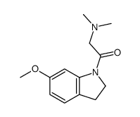 2-(DIMETHYLAMINO)-1-(6-METHOXYINDOLIN-1-YL)ETHANONE structure