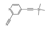 2-Pyridinecarbonitrile,4-[(trimethylsilyl)ethynyl]-(9CI)结构式