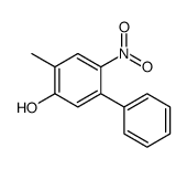 [1,1-Biphenyl]-3-ol,4-methyl-6-nitro-(9CI) Structure