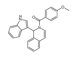 [1-(1H-indol-3-yl)-1H-isoquinolin-2-yl]-(4-methoxyphenyl)methanone Structure