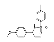 N-[1-(4-methoxyphenyl)prop-2-enyl]-4-methylbenzenesulfonamide结构式