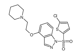 1-(5-chlorothiophen-2-yl)sulfonyl-4-(2-piperidin-1-ylethoxy)indazole Structure