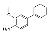 4-cyclohex-1-en-1-yl-2-methoxyaniline结构式