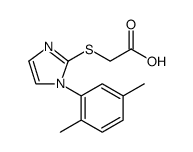 Acetic acid, 2-[[1-(2,5-dimethylphenyl)-1H-imidazol-2-yl]thio] picture