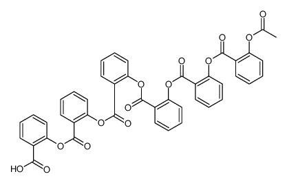 2-[[2-[[2-(Acetyloxy)benzoyl]oxy]benzoyl]oxy]benzoic Acid 2-[[2-[(2-carboxyphenoxy)carbonyl]phenoxy]carbonyl]phenyl Ester结构式