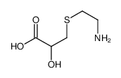 S-aminoethylmercaptolactic acid structure