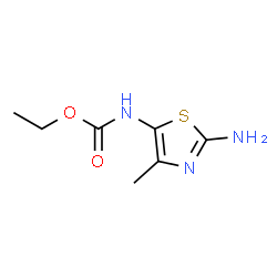 5-Thiazolecarbamicacid,2-amino-4-methyl-,Etester(4CI) Structure