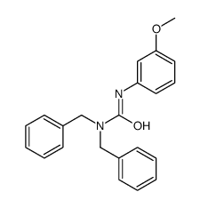 1,1-dibenzyl-3-(3-methoxyphenyl)urea Structure