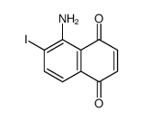 5-amino-6-iodo-1,4-naphthoquinone Structure