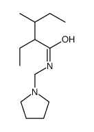 2-ethyl-3-methyl-N-(pyrrolidin-1-ylmethyl)pentanamide Structure