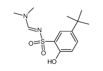 4-(1,1-dimethylethyl)-2-dimethylaminomethyleneaminosulfonylphenol Structure