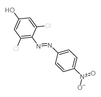 Phenol, 3,5-dichloro-4-[(4-nitrophenyl)azo]- structure