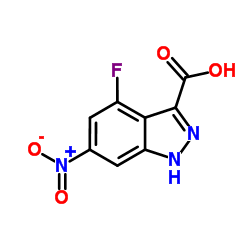 4-FLUORO-6-NITRO-3-(1H)INDAZOLE CARBOXYLIC ACID picture