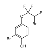 2-bromo-4-(2-bromo-1,1,2-trifluoroethoxy)phenol Structure