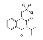 3-propan-2-yl-1-(trichloromethylsulfanyl)quinazoline-2,4-dione Structure