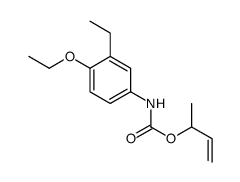 but-3-en-2-yl N-(4-ethoxy-3-ethylphenyl)carbamate Structure