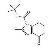 tert-butyl 2-methyl-4-oxo-6,7-dihydro-5H-indole-1-carboxylate结构式