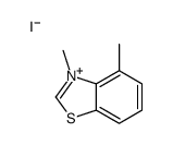 3,4-dimethyl-1,3-benzothiazol-3-ium,iodide结构式