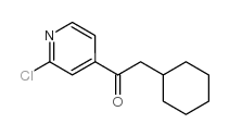 1-(2-CHLORO-PYRIDIN-4-YL)-2-CYCLOHEXYL-ETHANONE结构式