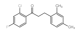 2'-CHLORO-3-(2,4-DIMETHYLPHENYL)-4'-FLUOROPROPIOPHENONE Structure