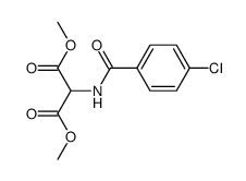 dimethyl [(4-chlorobenzoyl)amino]malonate结构式