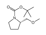 1-Pyrrolidinecarboxylic acid, 2-(methoxymethyl)-, 1,1-dimethylethyl ester, (2S) Structure