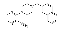 3-[4-(naphthalen-2-ylmethyl)piperazin-1-yl]pyrazine-2-carbonitrile Structure