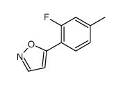 5-(2-fluoro-4-methylphenyl)-1,2-oxazole结构式