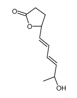 5-[(5R)-5-hydroxyhexa-1,3-dienyl]oxolan-2-one结构式