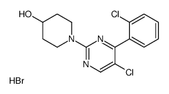 1-[5-chloro-4-(2-chlorophenyl)pyrimidin-2-yl]piperidin-4-ol,hydrobromide Structure