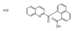 8-(quinoline-2-carbonyl)naphthalene-1-carboxylic acid,hydrochloride Structure