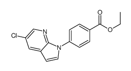 Ethyl 4-(5-chloro-1H-pyrrolo[2,3-b]pyridin-1-yl)benzoate Structure