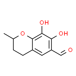 2H-1-Benzopyran-6-carboxaldehyde,3,4-dihydro-7,8-dihydroxy-2-methyl-(9CI) Structure