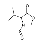 3-Oxazolidinecarboxaldehyde, 4-(1-methylethyl)-5-oxo- (9CI)结构式