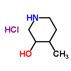 4-甲基哌啶-3-醇盐酸盐结构式