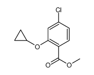 methyl 4-chloro-2-cyclopropyloxybenzoate结构式