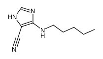 4-(pentylamino)-1H-imidazole-5-carbonitrile结构式