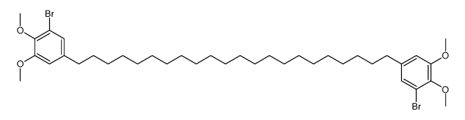 1,22-Bis(3-brom-4,5-dimethoxyphenyl)docosan Structure