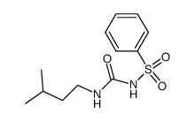 N-benzenesulfonyl-N'-isopentyl-urea Structure